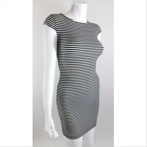 3/$25 Cutout Back Striped Bodycon Dress size XXS - Picture 2 of 7